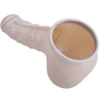 Toylie Latex Penishülle - Carlos (Schaft 15 cm, Öffnung 5,5 cm) - silber