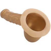 Toylie Latex Penishülle - Carlos BP (Schaft 15 cm, Öffnung 5,5 cm) - gold