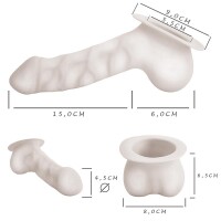 Toylie Latex Penishülle - Carlos BP (Schaft 15 cm, Öffnung 5,5 cm) - gold