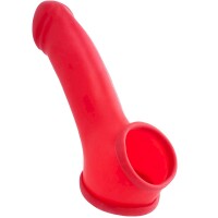 Toylie Latex Penishülle - Erik (Schaft 13 cm, Öffnung 5,5 cm) - rot