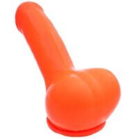 Toylie Latex Penishülle - Adam 4,5 (Schaft 13 cm, Öffnung 4,5 cm) - neon orange