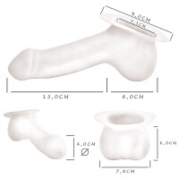 Toylie Latex Penishülle - Adam BP (Schaft 13 cm, Öffnung 5,5 cm) - schwarz