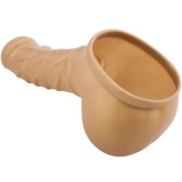 Toylie Latex Penishülle - Franz (Schaft 14 cm, Öffnung 5,5 cm) - gold