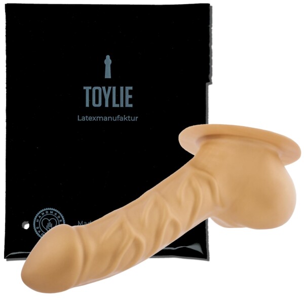 Toylie Latex Penishülle - Franz BP (Schaft 14 cm, Öffnung 5,5 cm) gold