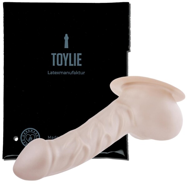 Toylie Latex Penishülle - Franz BP (Schaft 14 cm,Öffnung 5,5 cm)silber
