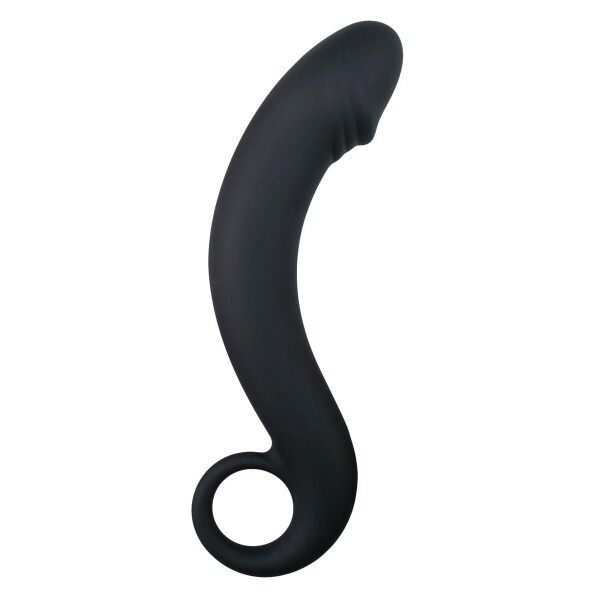 Easytoys Anal Collection Black Prostate Silicone Dildo