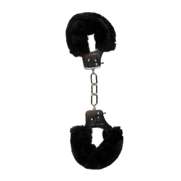 Plüschige Handschellen - Schwarz von Easytoys Fetish Collection