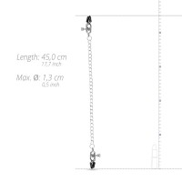 Easytoys Fetish Collection Große Nippelklemmen mit Kette