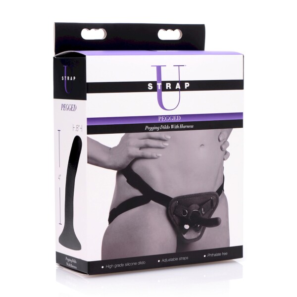 XR - STRAP U Pegged Dildo with Harness