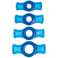 TitanMen Cock Ring Set 4pcs blue