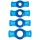 TitanMen Cock Ring Set 4pcs blue