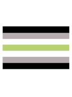 Agender Flag Aufkleber / Sticker 5.0 x 7,6 cm / 2 x 3 inch