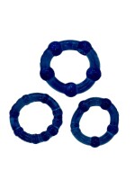 RudeRider Mini Cock Rings Blue