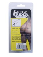 RudeRider Silicone Cock Ring & Ball Strap Black