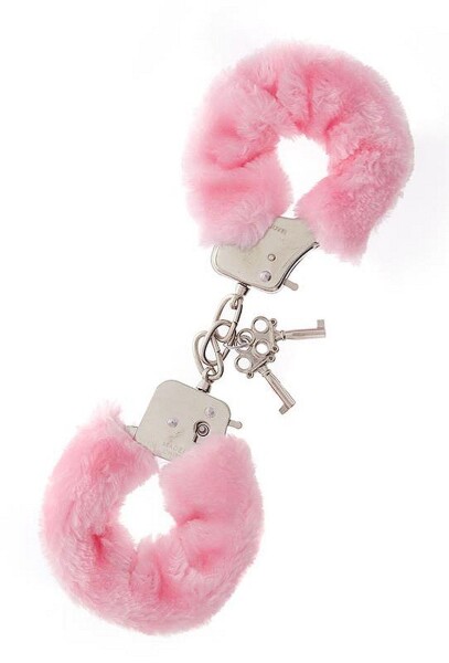Handschellen mit Pluesch pink von Dream Toys