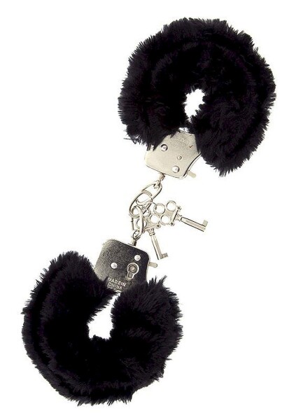 Dream Toys Handschellen mit Pluesch schwarz