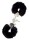 Dream Toys Handschellen mit Pluesch schwarz