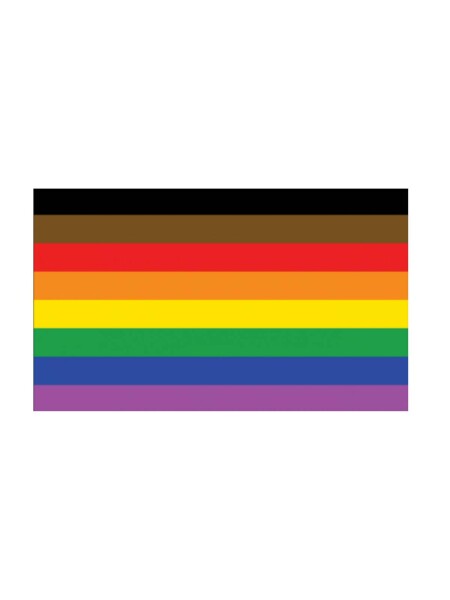 POC Pride Rainbow Flag Sticker / Decal 5.0 x 7.6 cm