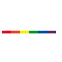 Rainbow Pride Aufkleber / Sticker 15 x 400 mm