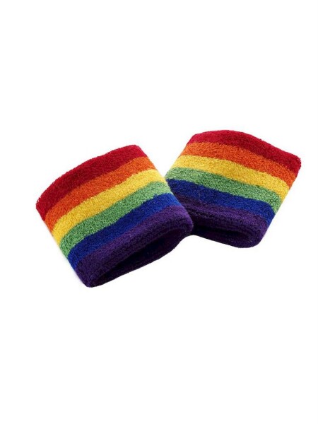 Rainbow Wrist Sweatband 2-Pack by Prideitems