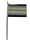 Prideitems Agender Hand Flag / Handflagge