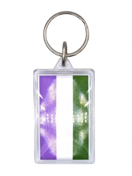 Prideitems Gender Queer Flag Key Ring