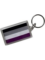 Asexual Flag Key Ring