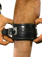 RudeRider Ankle Cuffs with Padding Leather Black/Black...