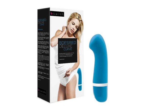 BDESIRED DELUXE CURVE VIBE, 6 FUNKTIONEN, SILIKON, BLAU, 15, 3CM
