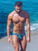 2Eros Monstera Print Swimwear Brief