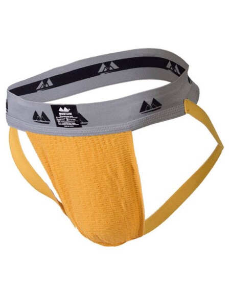 MM Original Jockstrap Underwear Gold/Grey 2 inch