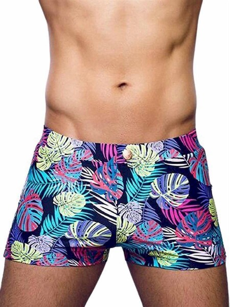 2Eros Bondi Bar Beach Swim Trunks Monstera Black (Series 2)