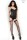 Chilirose CR3791 Babydoll-Set in Schwarz