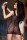 Chilirose Nahtloses Netzkleid CR4056 Schwarz