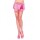 Neon pink halterlose Netz-Strümpfe von Leg Avenue