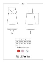 Obsessive Chemise schwarz