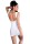 Chilirose Nahtloses Minikleid CR4335 weiß