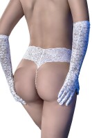Chilirose Perlenstring weiß + Minivibrator CR4395