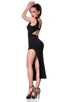 Chilirose Langes Kleid CR4441 schwarz