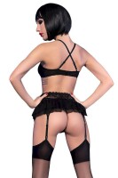 Chilirose Spitzen-Set CR4466 schwarz