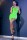 Chilirose CR4621 neongrünes Nahtloses Minikleid