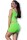 Chilirose CR4621 neongrünes Nahtloses Minikleid