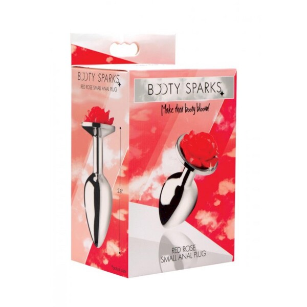 XR Brands Rote Rose - Butt Plug - Klein