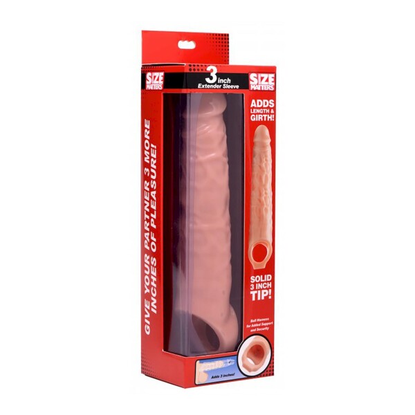 Size Matters Extender Penis-Hülle mit Noppen - Light Skin