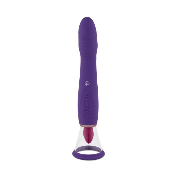 Pleasure Pump mit G-Punkt Vibrator - Violett