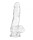 Crystal Addiction Transparenter Dildo - 18 cm