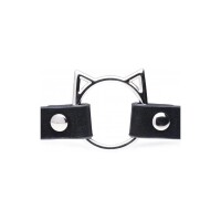 Kinky Kitty Ring Slim Choker - Schwarz
