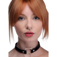Kinky Kitty Ring Slim Choker - Schwarz