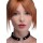 Kinky Kitty Ring Slim Choker - Schwarz