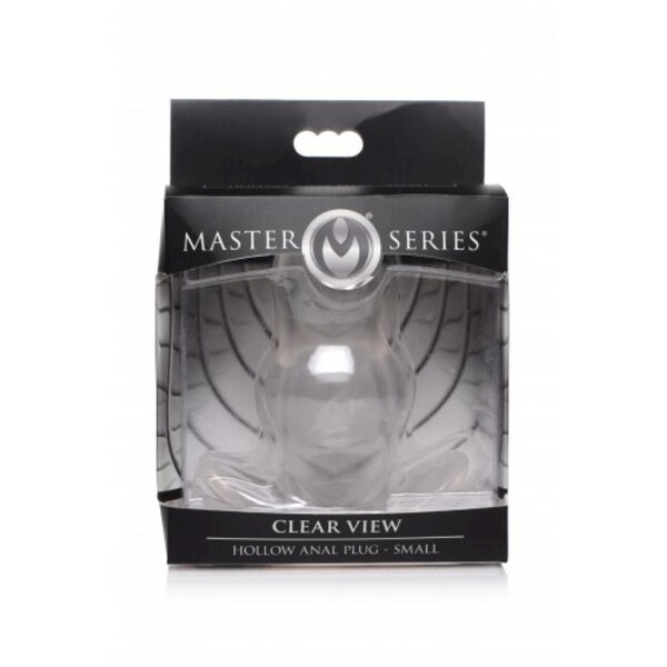 Clear View Hollow Anal Plug Small XR Brands